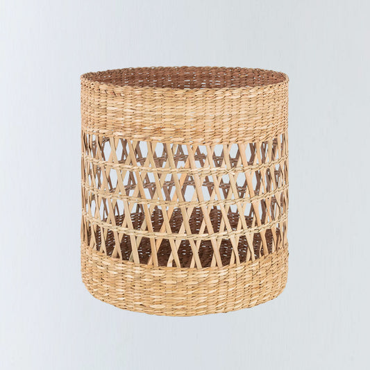 Asian Woven Round Basket