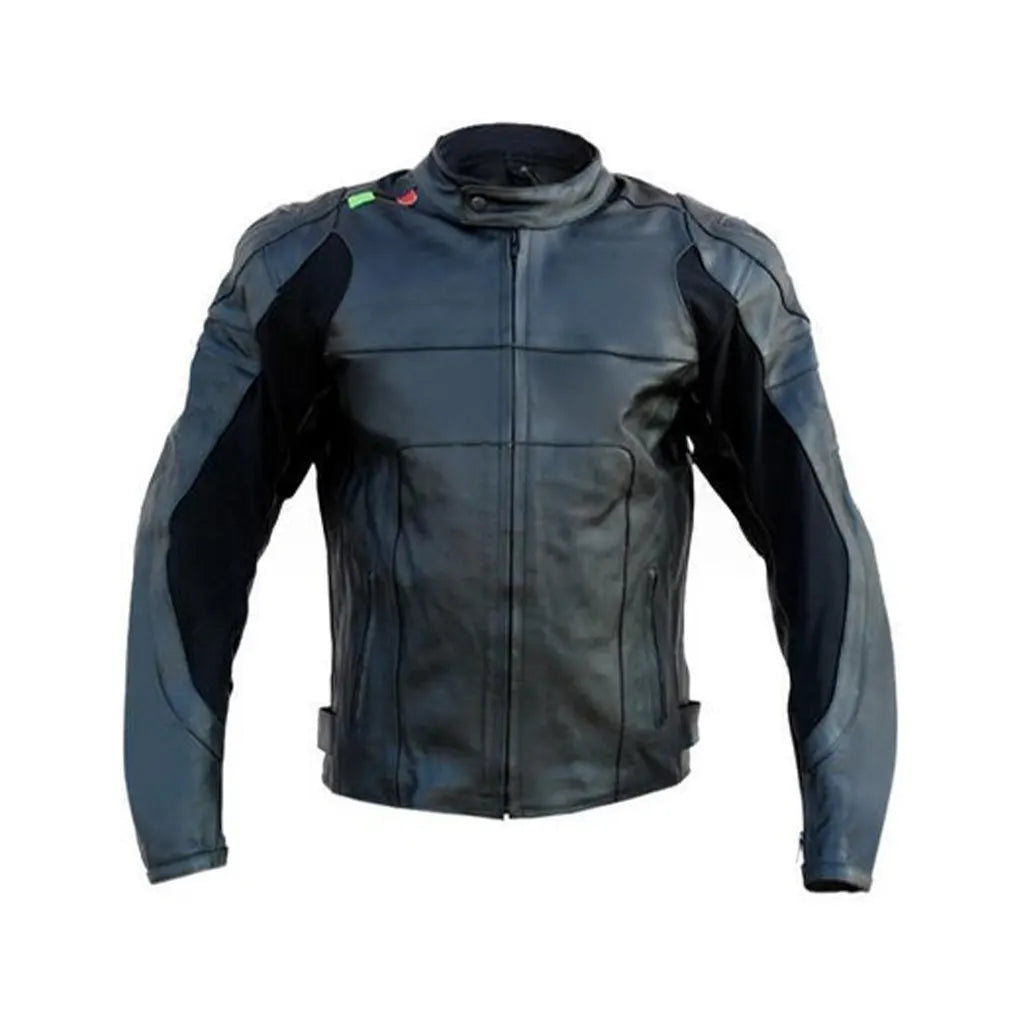 Leather Black Motorcycle Biker Racing Premium Genuine Leather Jacket