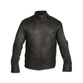 Leather Black Motorcycle Biker with tilted chest pocket Motorcycle Biker Genuine Leather Jacket