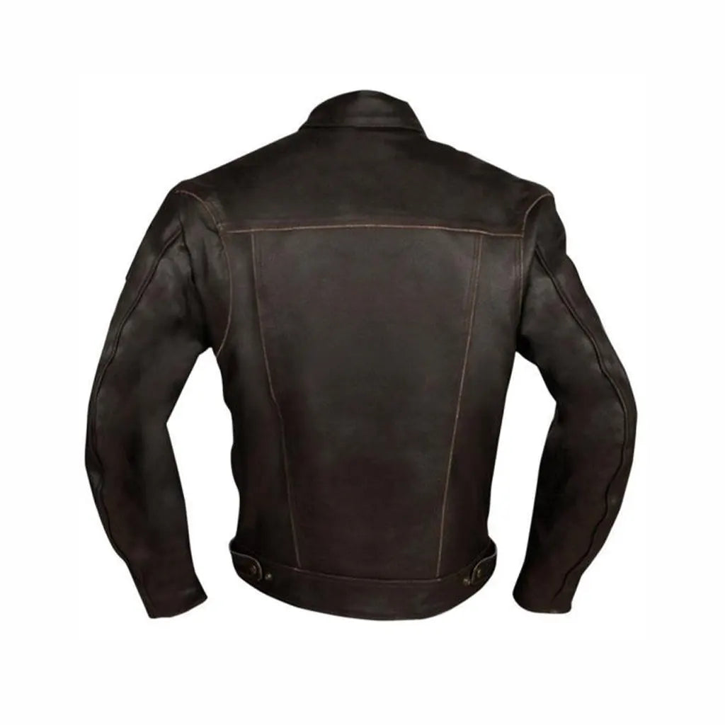 Brown Biker Motorcycle Premium Genuine Leather Jacket