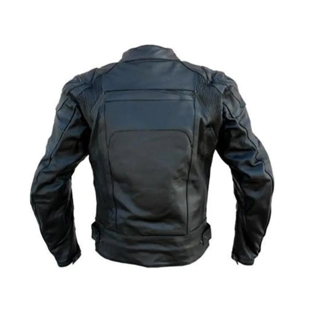 Leather Black Motorcycle Biker Racing Premium Genuine Leather Jacket