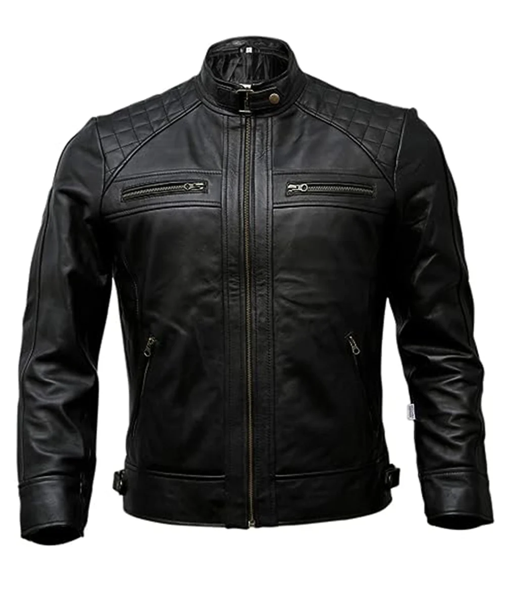 Leather jacket black