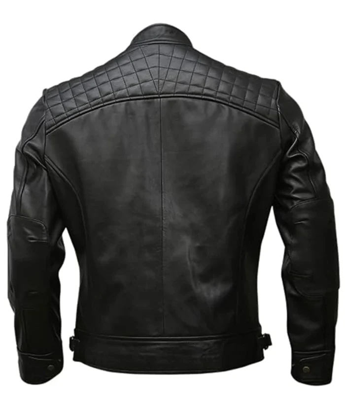 leather jacket black back