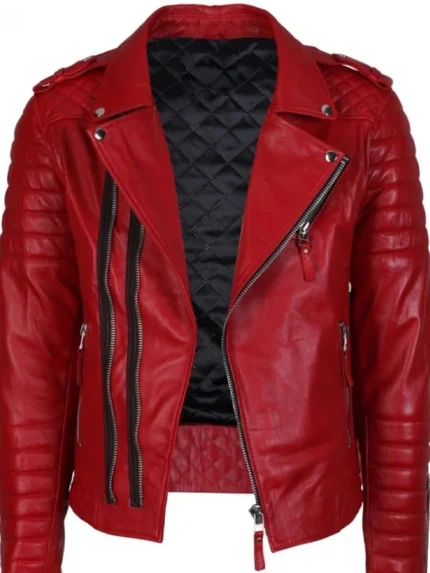 Red Quilted front