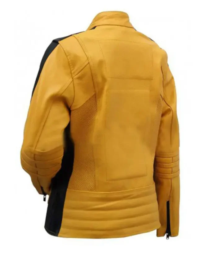 Yellow Biker back