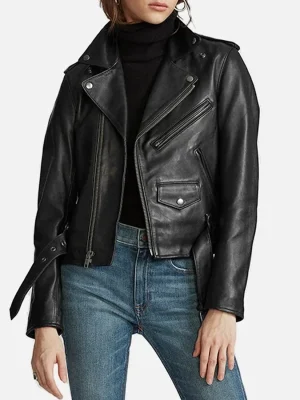 leather black front