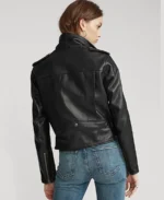 leather black back