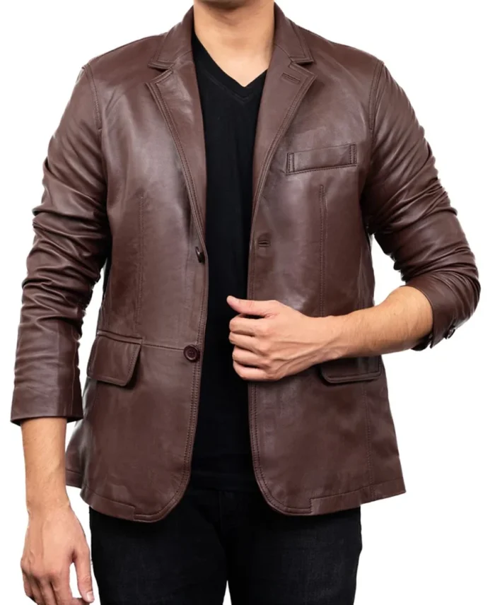 biker jacket front