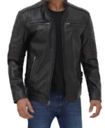 biker jacket front