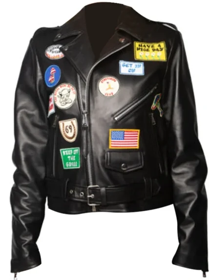 biker jacket front