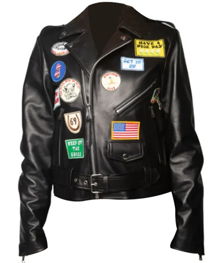 biker jacket front