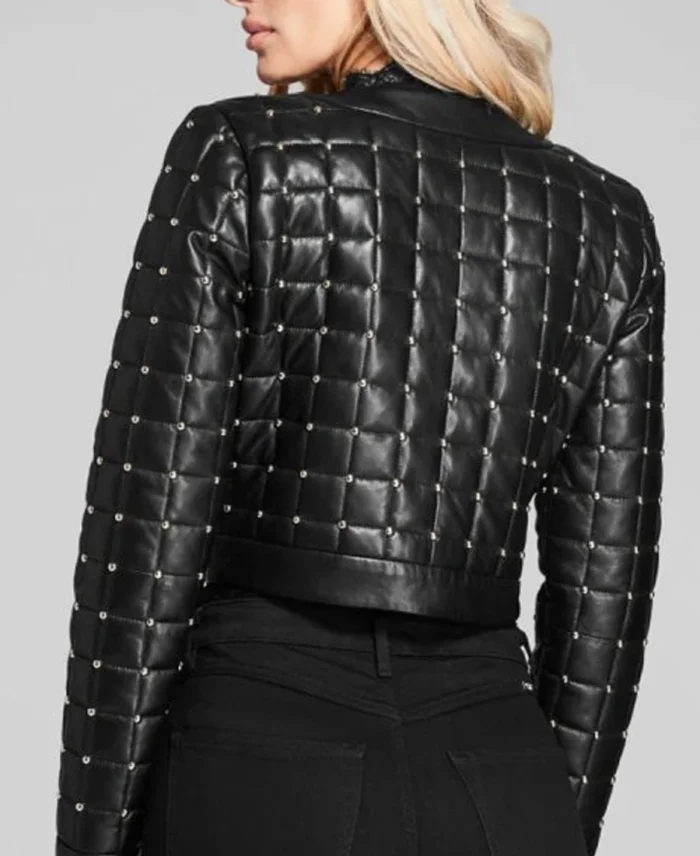 Batwoman Mary Hamilton Quilted Leather Jacket back