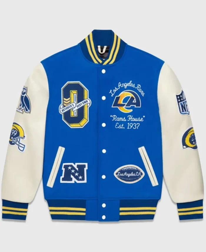 Drake OVO NFL Varsity Jackets front