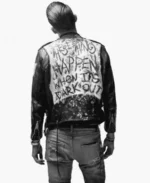 G Eazy When It’s Dark Out Real Leather Jacket back