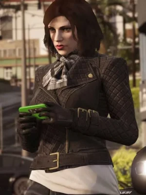 GTA 6 Female Protagonist Biker Leather Jacket