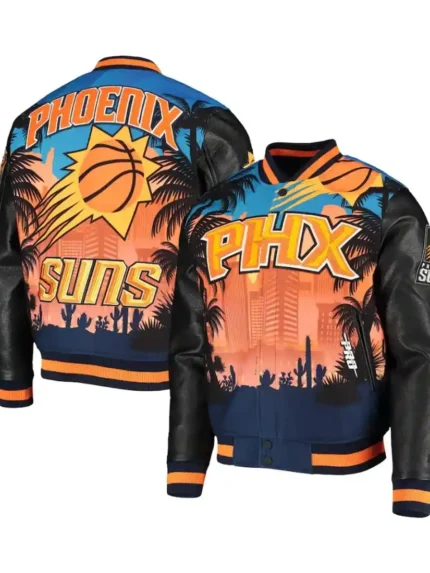 Janessa Phoenix Suns Printed Bomber Jacket