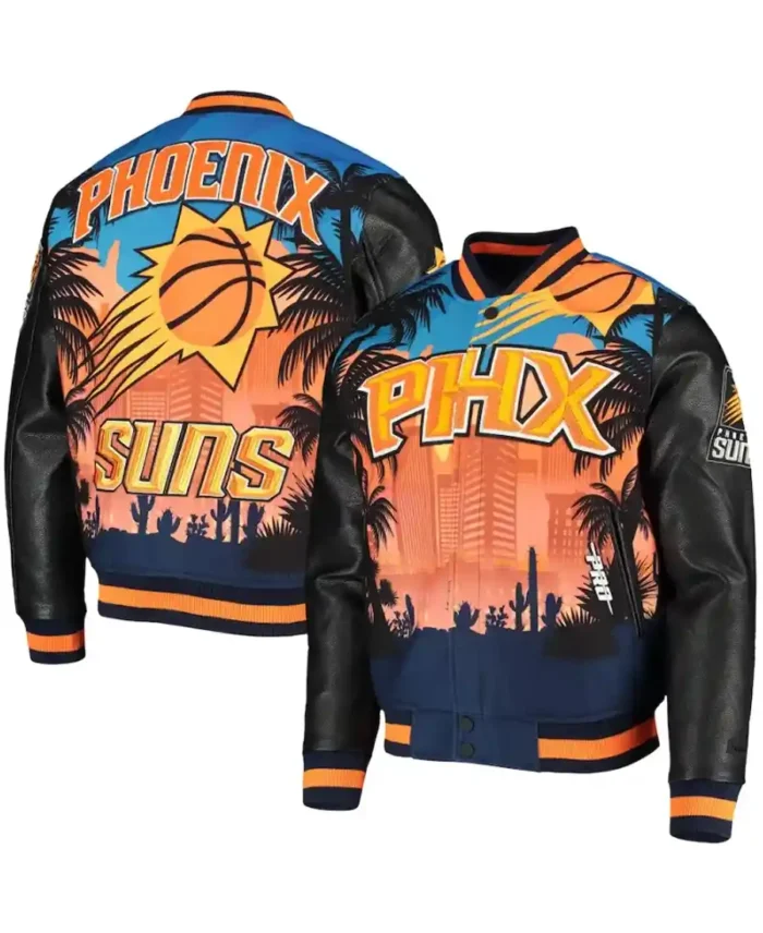 Janessa Phoenix Suns Printed Bomber Jacket