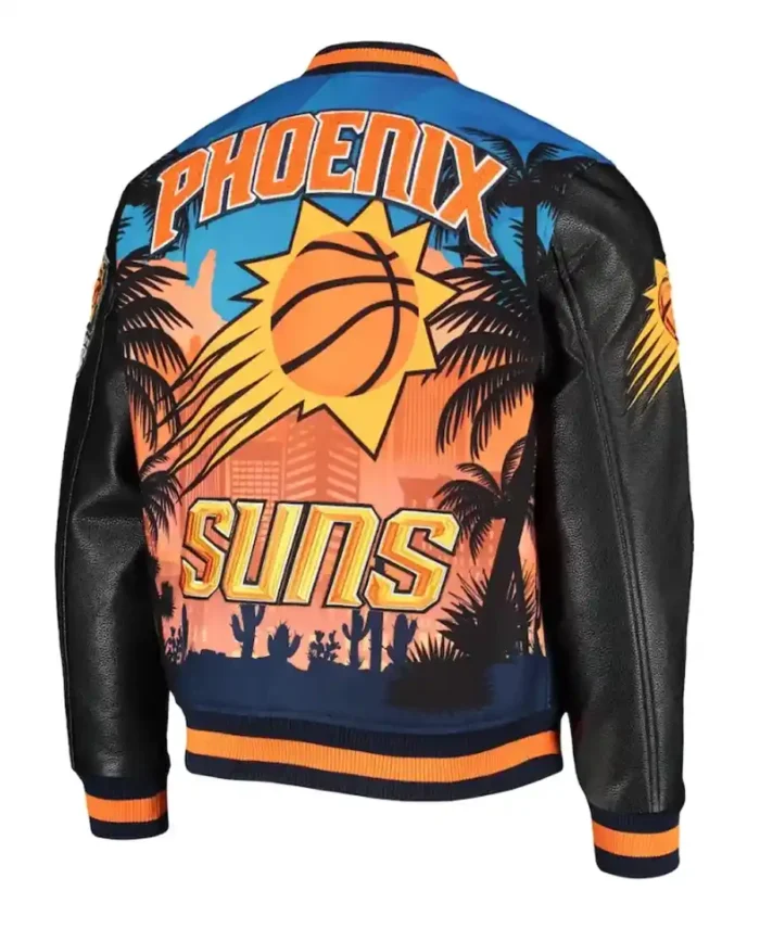 Janessa Phoenix Suns Printed Bomber Jacket back