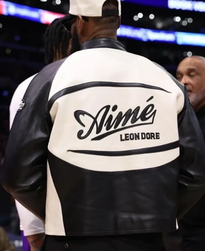 LeBron James Aimé Leon Dore Leather Jacket back