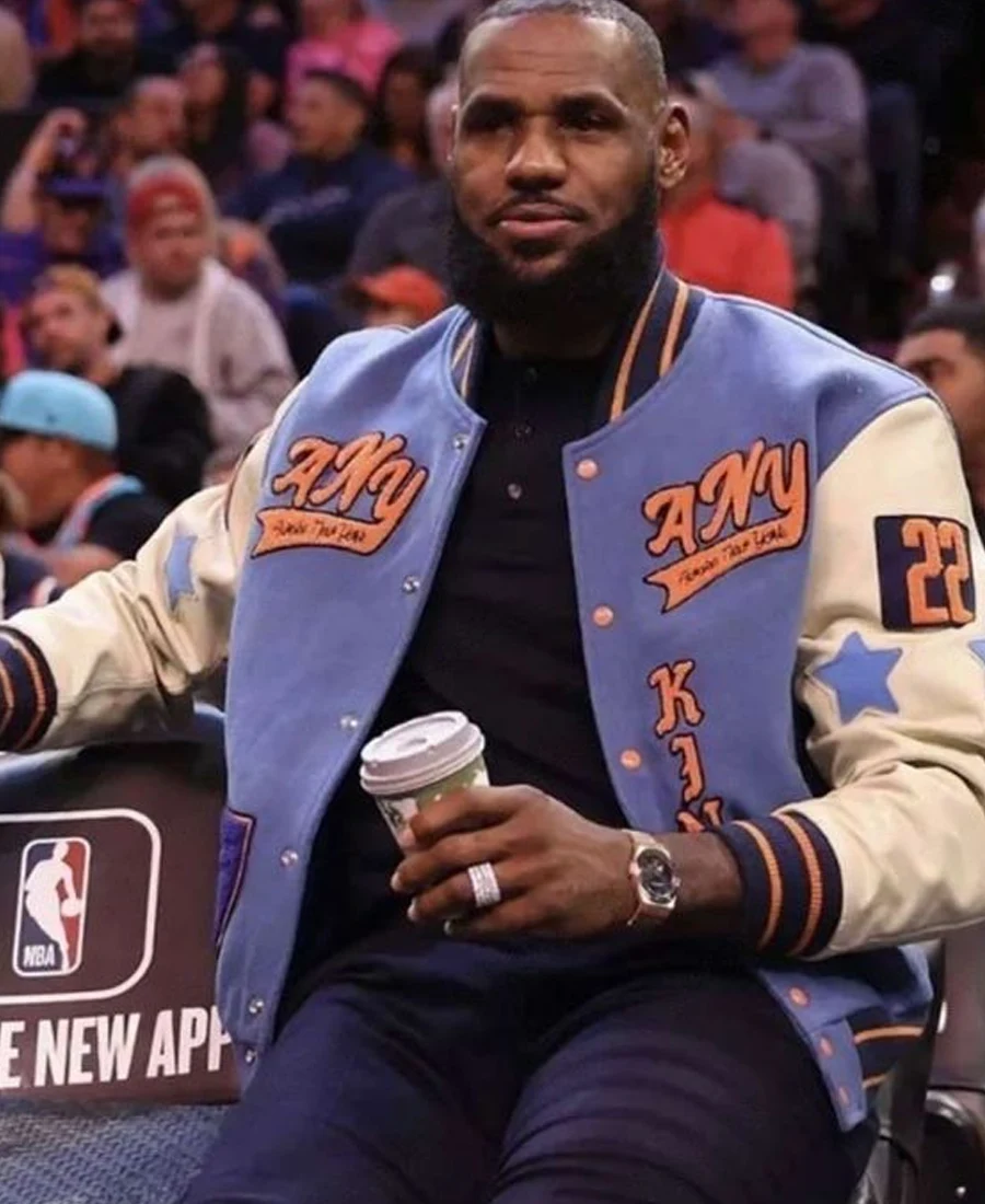LeBron James NBA 2022 Varsity Jacket front