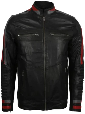 Mens Cafe Racer jacket front