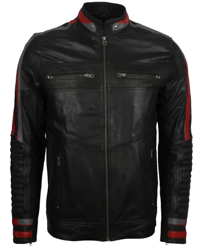 Mens Cafe Racer jacket front