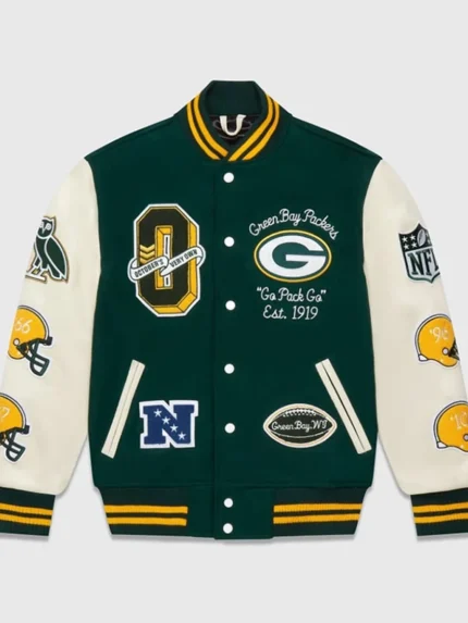OVO NFL Varsity Jacket front