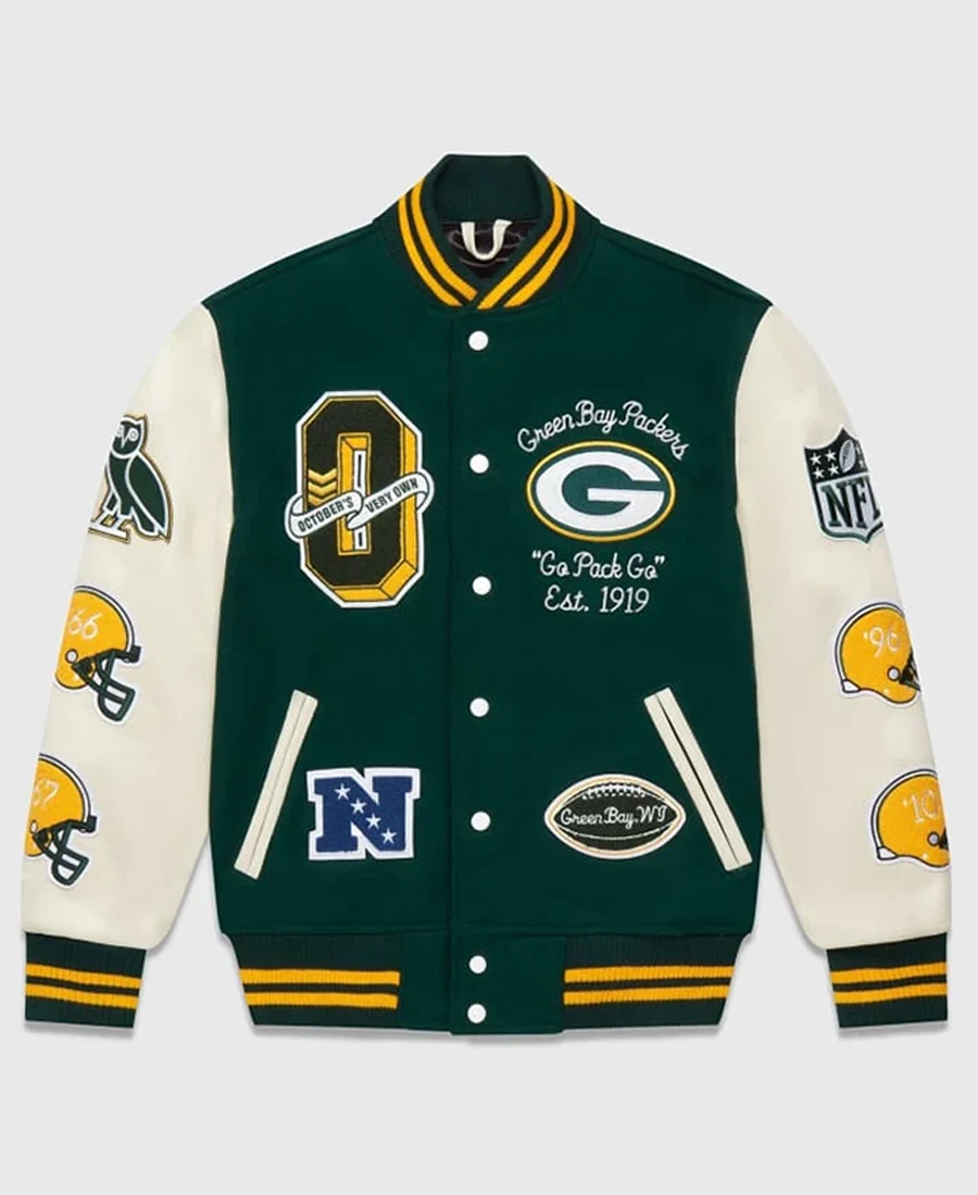 OVO NFL Varsity Jacket front