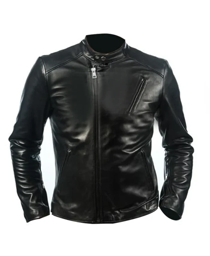 Tony Stark Iron Man Leather Jacket front