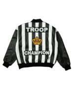 Troop Champion Bomber Leather Jacket back