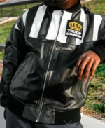 Troop Champion Bomber Leather Jacket front