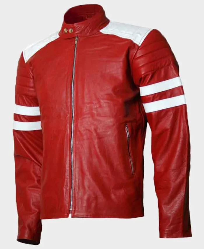 Tyler Durden Fight Club Red Jacket front