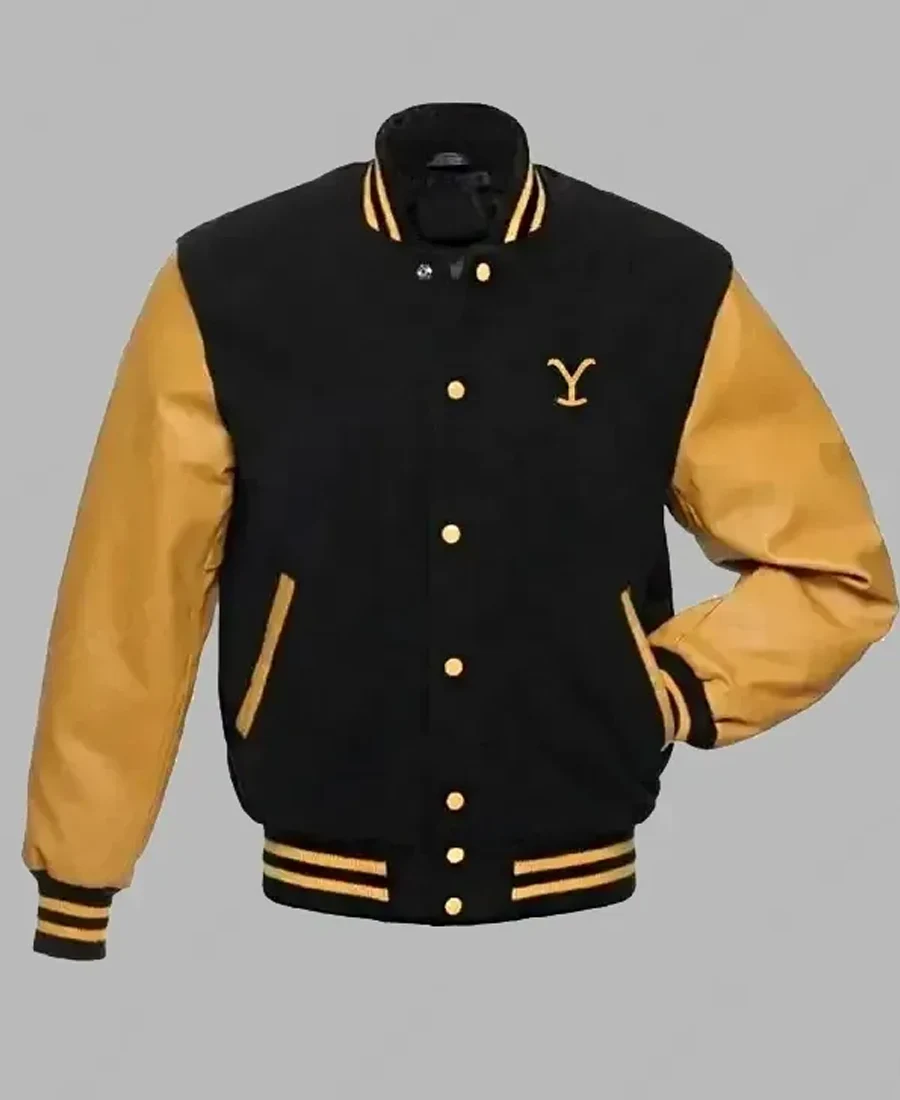 Yellowstone Dutton Ranch Varsity Jacket front