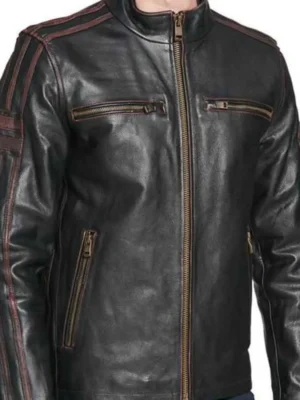 Black Rivet Leather Jacket