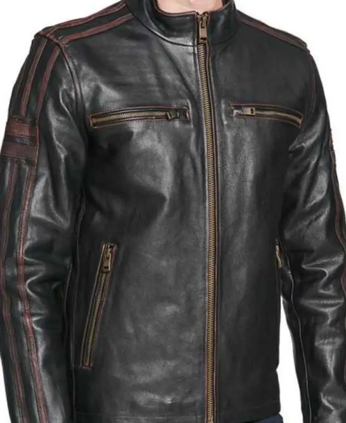 Black Rivet Leather Jacket