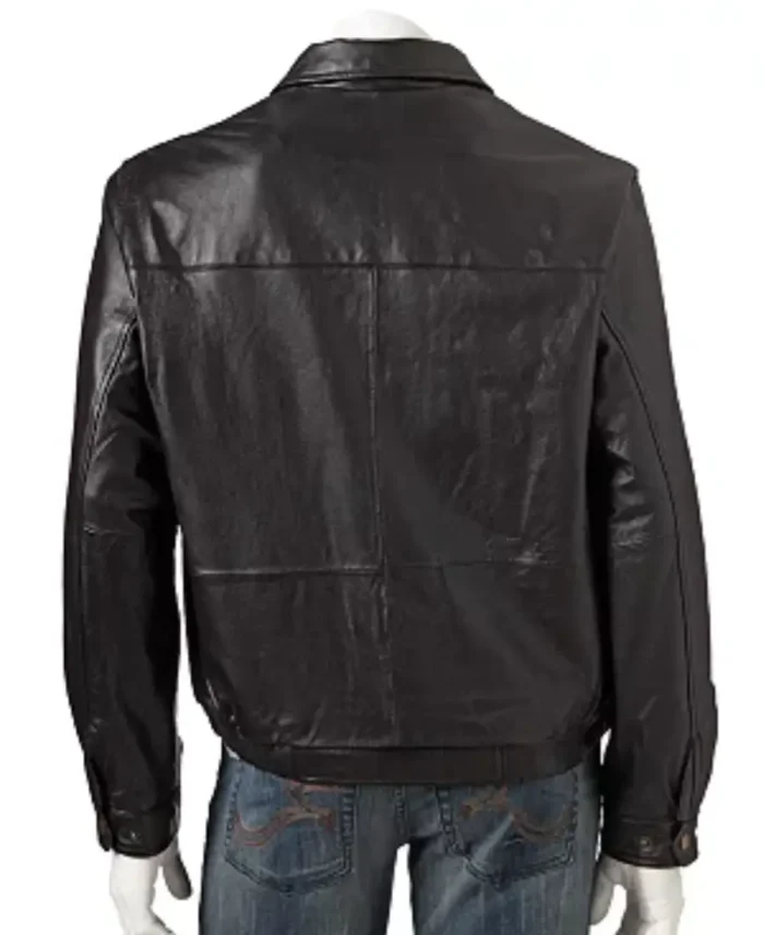 Croft And Barrow Leather Jacket Back