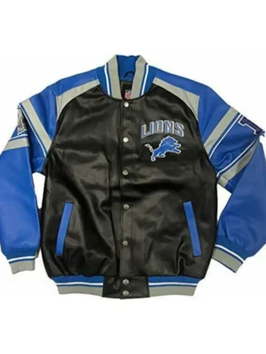 Detroit Lions Leather Jacket