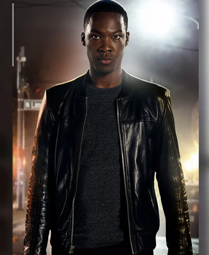 Eric Carter 24 Legacy Black Bomber Jacket front