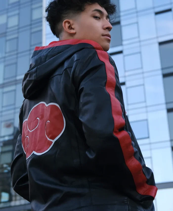 Inspried Itachi Costume Leather Jacket back