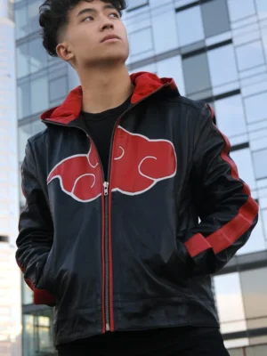 Inspried Itachi Costume Leather Jacket front