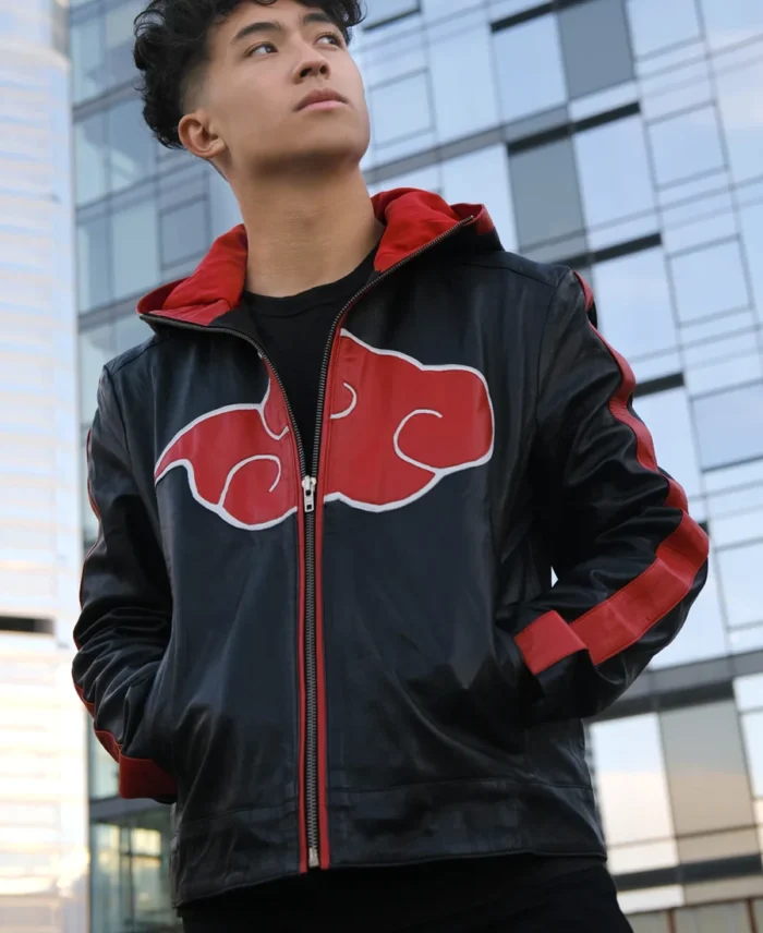 Inspried Itachi Costume Leather Jacket front