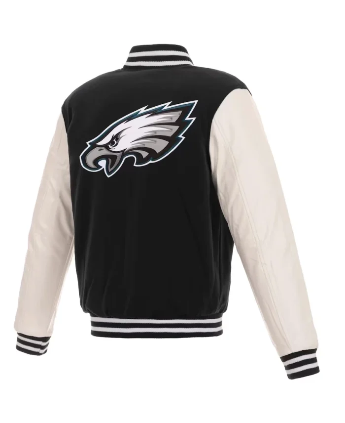 Men's Philadelphia Eagles NFL Pro Faux Leather jacket back