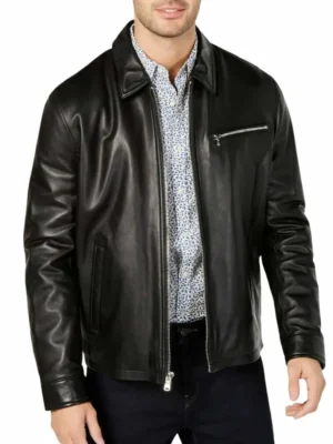 Michael Kors Leather Jacket Mens