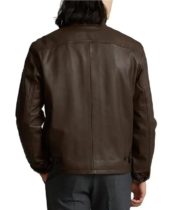 Polo Ralpha Lauren Brown Leather Jacket