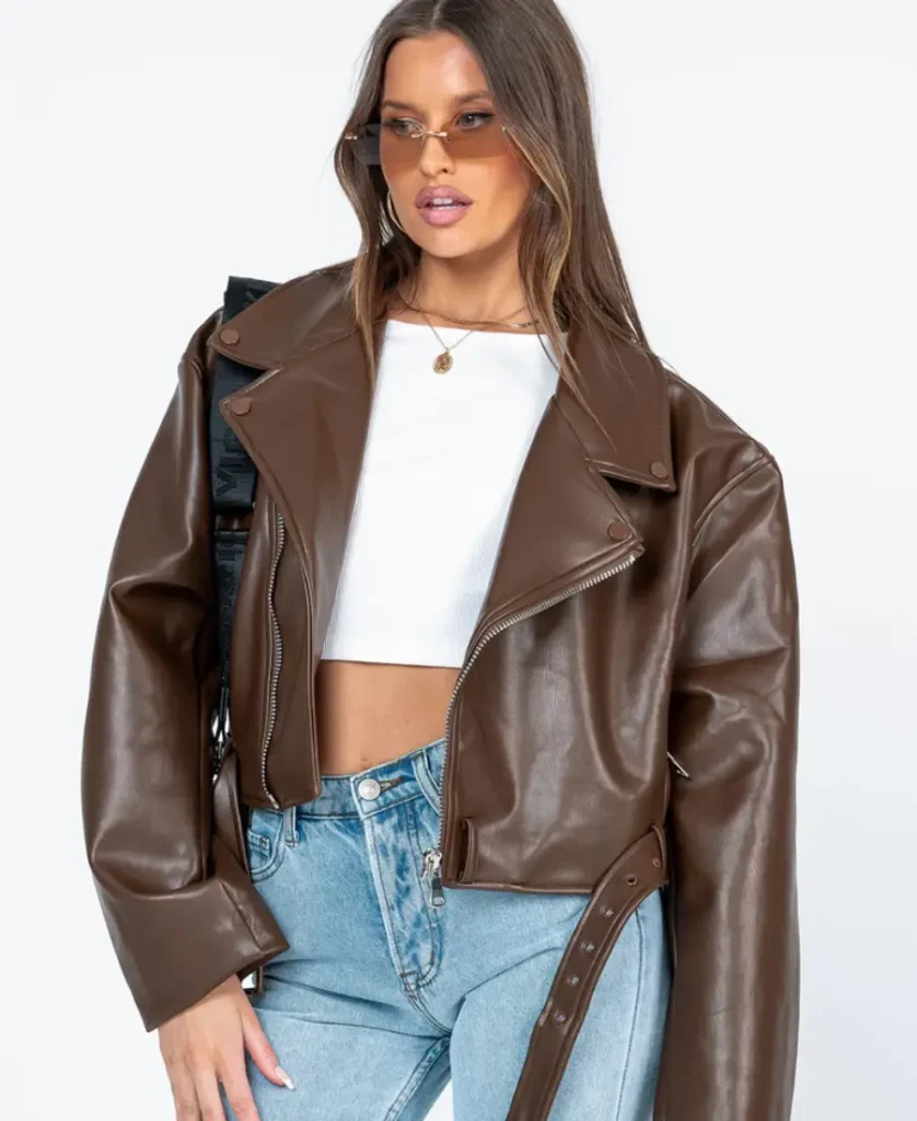 Princess Polly Brown Leather Jacket