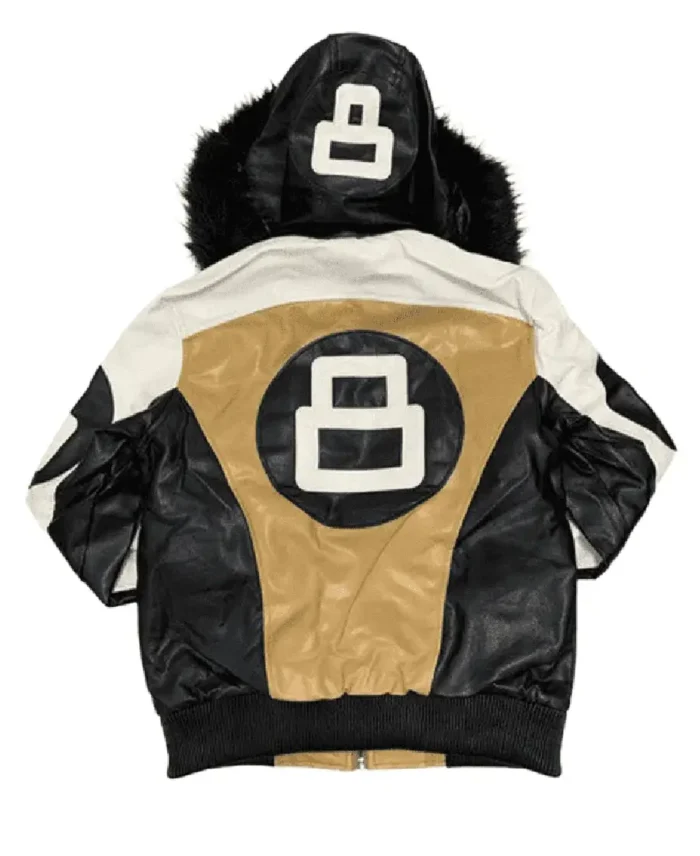 8 Ball Leather Hood Jacket