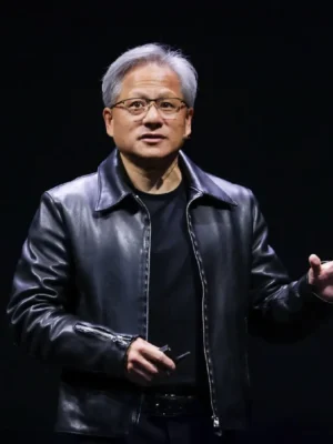 Jensen Huang Leather Jacket