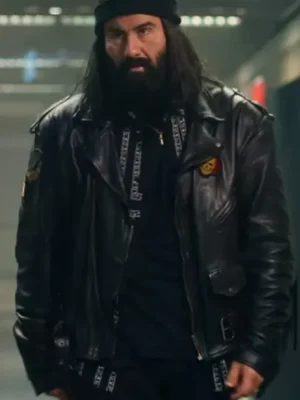 José Barros Sixty Minutes 2024 Biker Jacket front