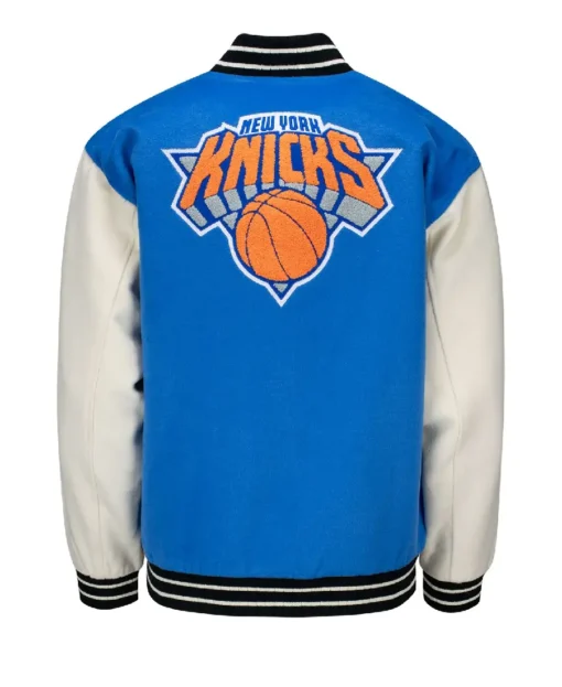 Knicks Blue Varsity Jacket