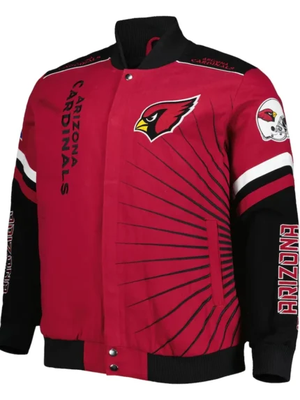 Men's Arizona Cardinals G-III Sports Varsity Jacket front